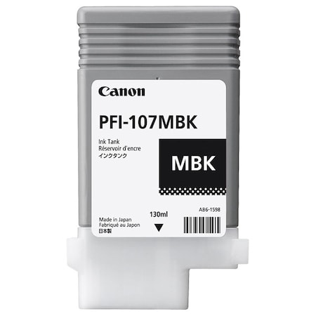 Canon Canon, PFI-107MBK Matte Black Ink Tank, 130 ml 6704B001AA